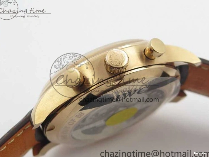 MIROTIME 0321 Lightweight Portugieser Chrono  42 IW390406 RG ZF 1:1 Best Edition White Dial on Brown Leather Strap A 7123